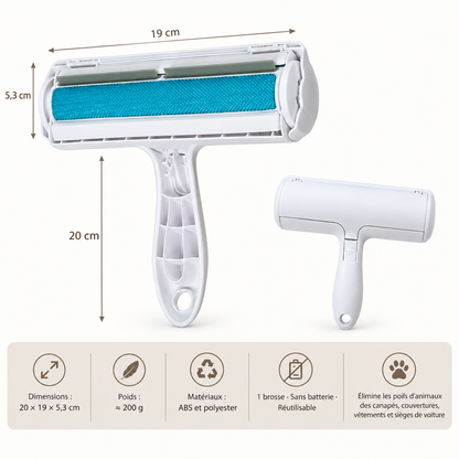 Brosse anti-poils réutilisable